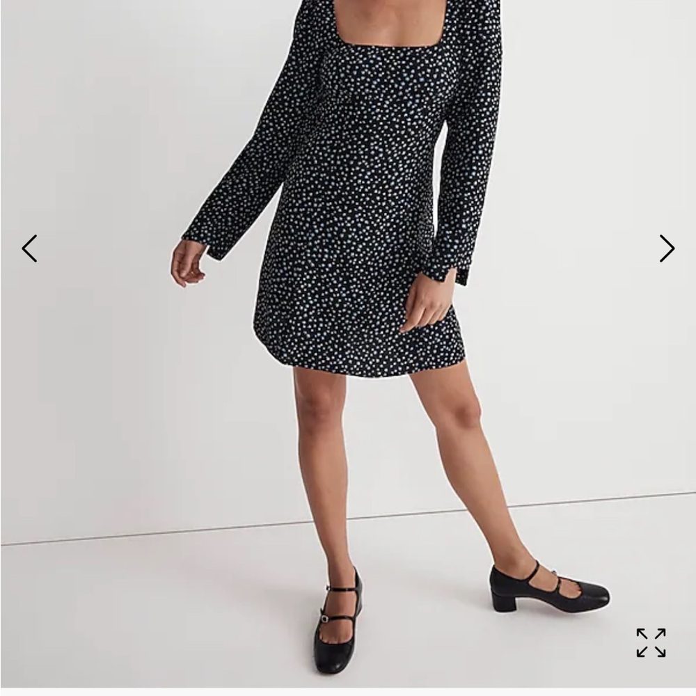 Madewell mini dress, long sleeve, ditsy floral print, tags on, size 0